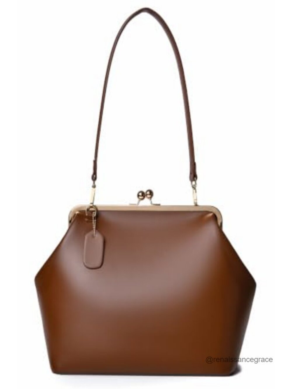 Slouchy Kiss Lock Crossbody Bag Women Hobo Shoulder Purse Faux Leather
